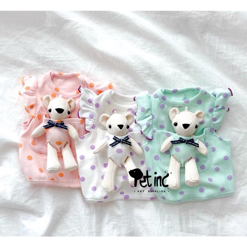 Mignonne  dotty crumble top free bear doll (bisa lepas)