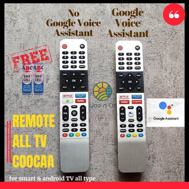 remote tv coocaa smart android cooca