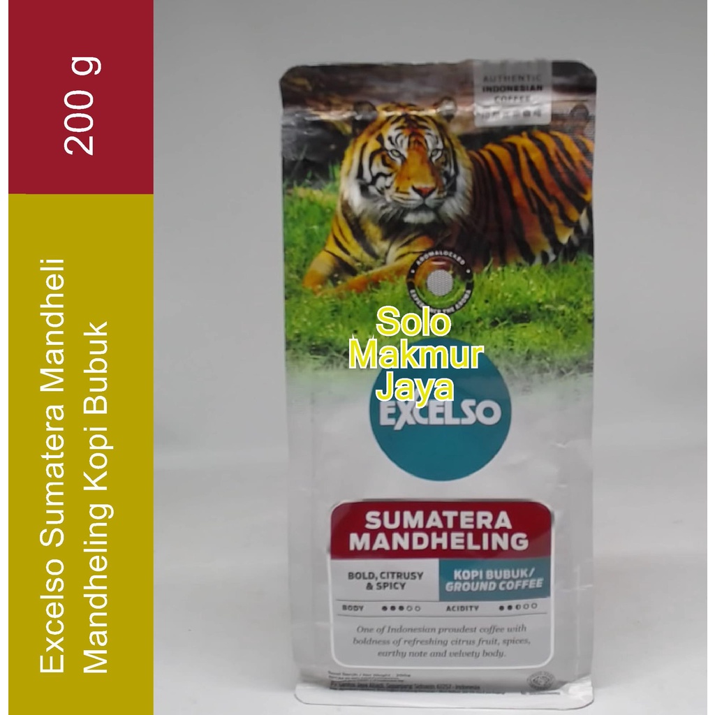 

Excelso Sumatera Mandheling Kopi Bubuk / Ground Coffee 200 g / Kopi Bubuk Original
