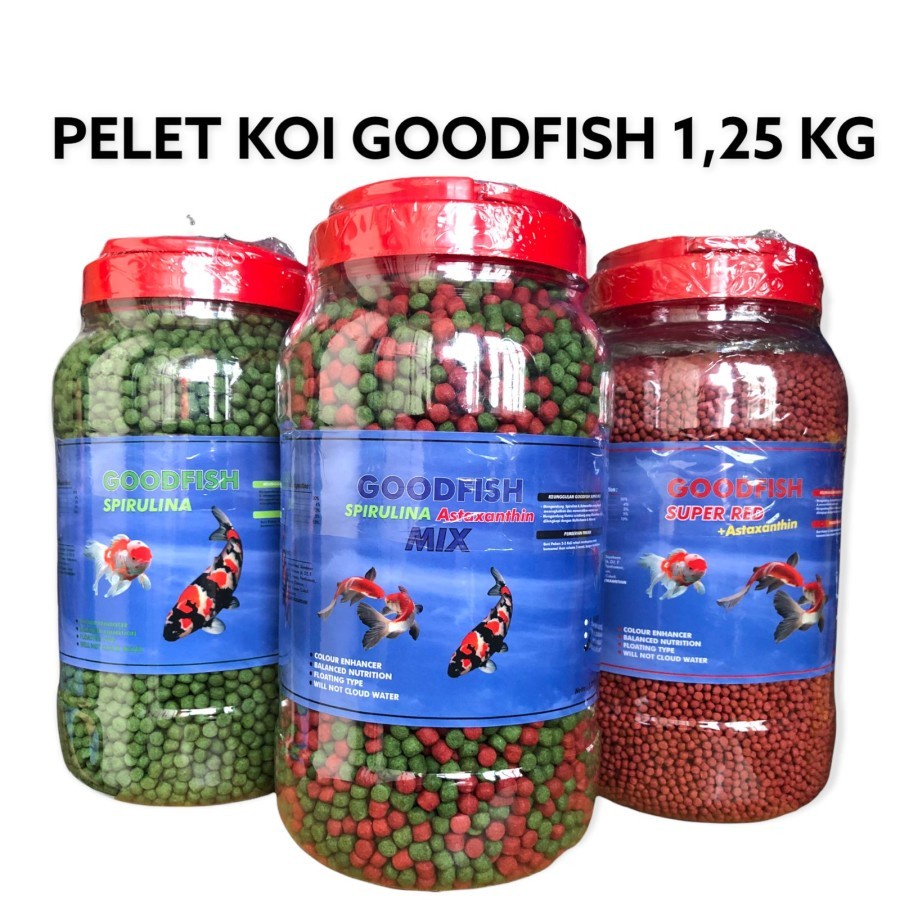 GOODFISH SPIRULINA 1.25KG 5mm  PELET IKAN KOI DAN KOKI