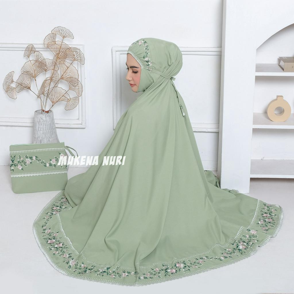 Mukena Vaseena Dewasa Katun Premium Bordir Jumbo Mewah Terbaru