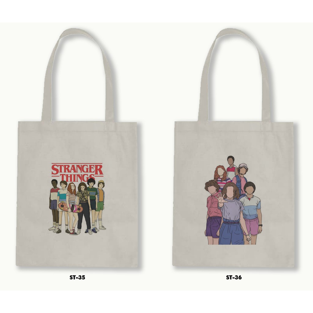 TOTE BAG BLACU - STRANGER THINGS .02