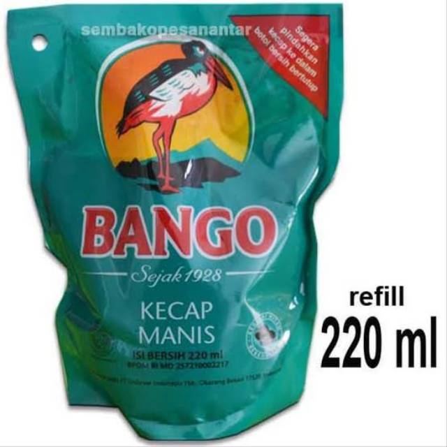 

Kecap Manis Bango Refill 220ml