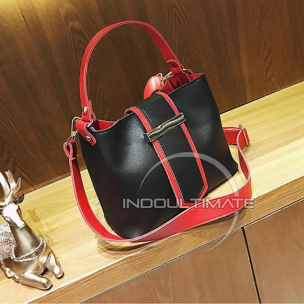 2IN1 Tas Selempang Wanita KULIT IMPORT LL0413 Sling Bag Wanita Tas Wanita Tas Import Wanita Tas Bahu