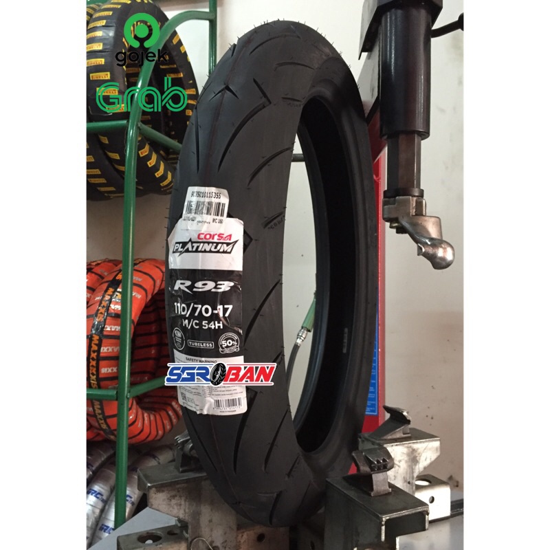 BAN CORSA R93 110/70-17 TUBELESS CORSA RACING CBR R25 NINJA250 MURAH