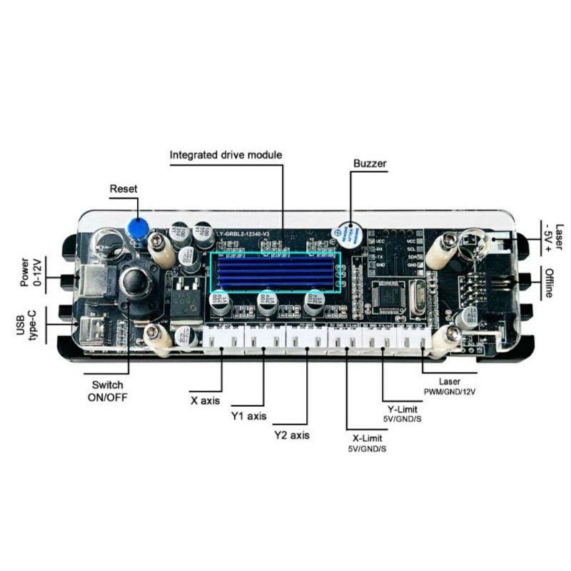 Controller 2 axis menggunakan chip 32 bit