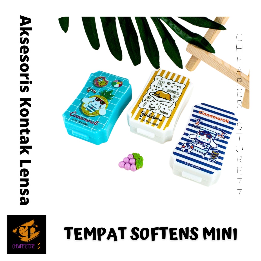 TEMPAT SOFTLENS KECIL / KOTK SOFTLENS /  MINI KACA WARNA RANDOM