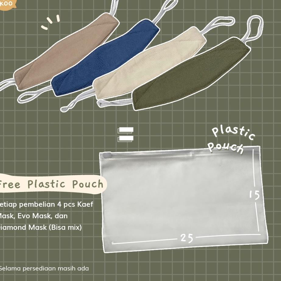 Masker Kain Polos 4D 3 Ply Model EVO EVO MASK リ