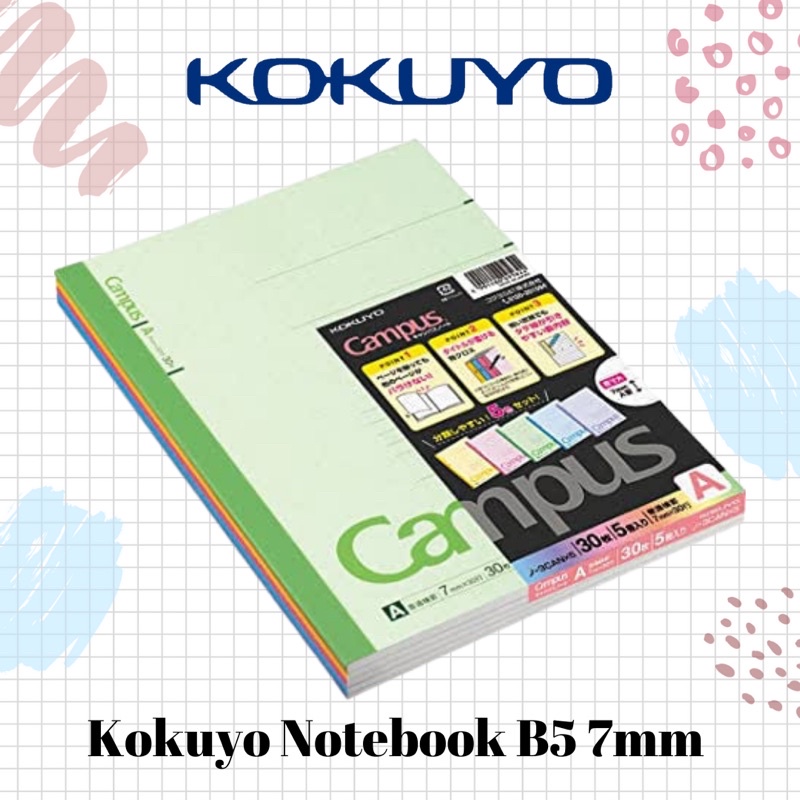

Kokuyo Line Notebook B5 7mm / Buku Tulis Jepang