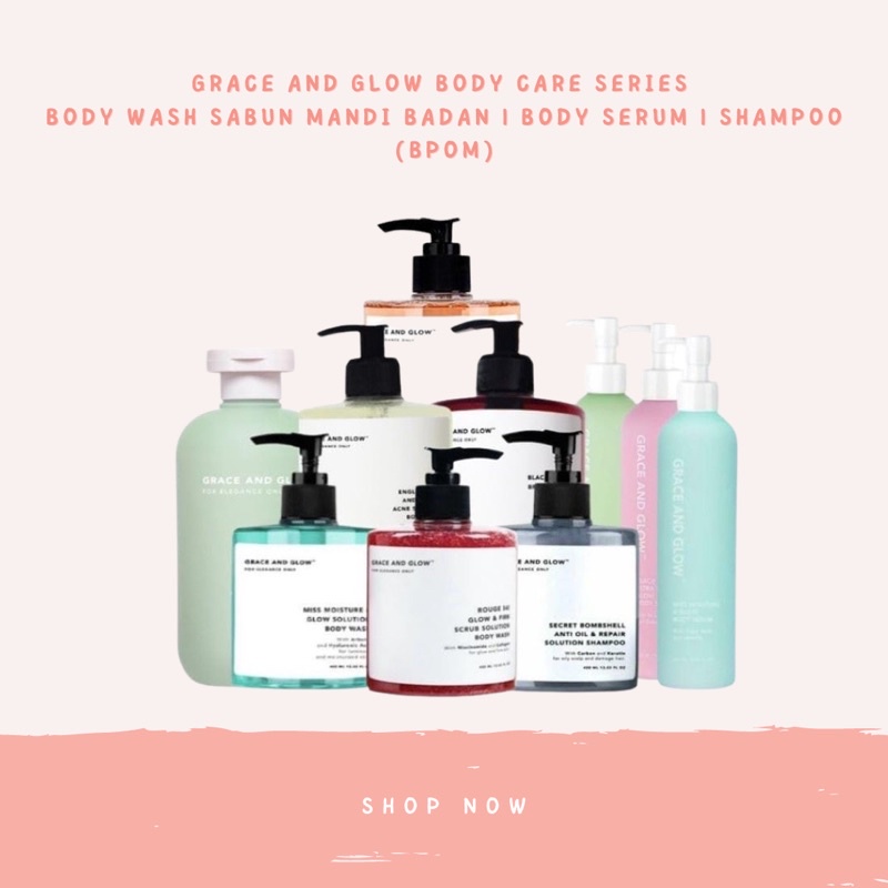 Jual GRACE AND GLOW Body Care Series Body Wash Sabun Mandi Badan
