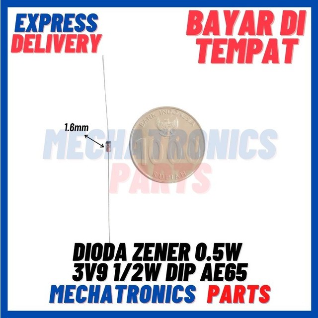 [SMC-9103] DIODA ZENER 0.5W 3V9 1/2W DIP AE65
