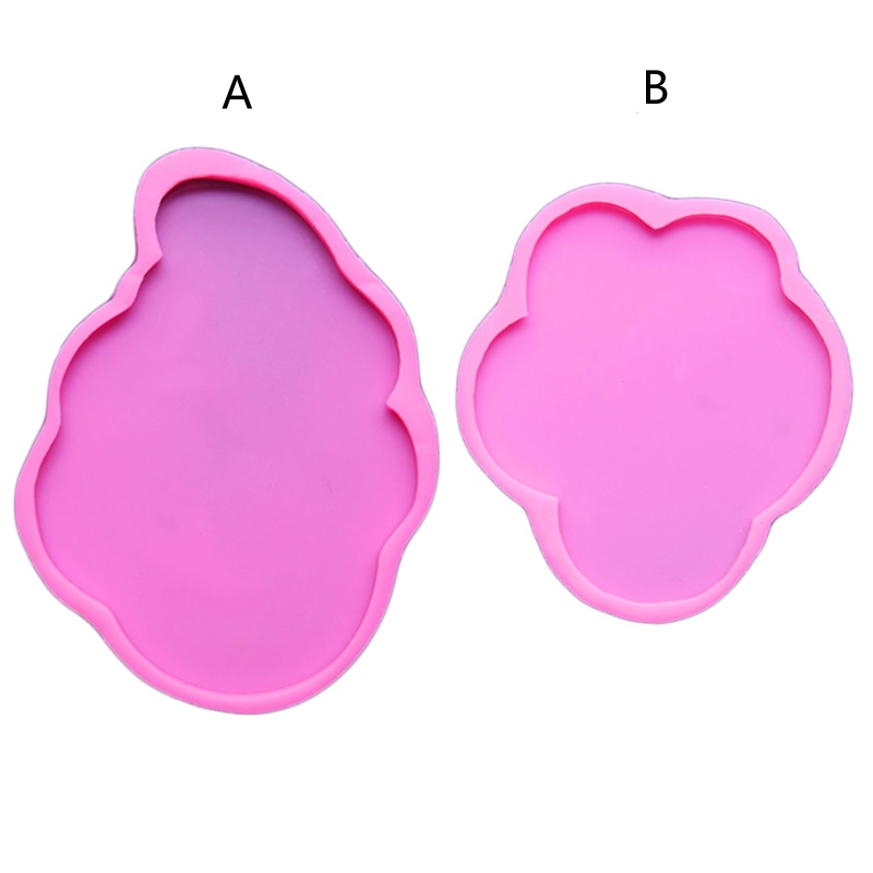SIY  Irregular Clouds Coaster Mold Glossy Cup Mat Silicone Mould for DIY Jewelry