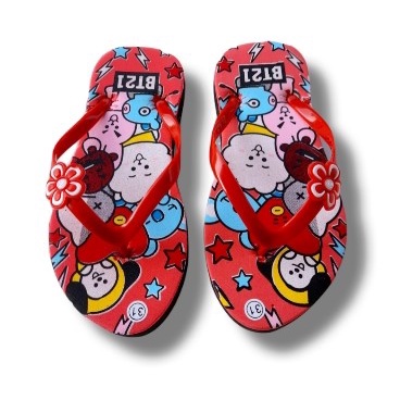 Sandal Anak Perempuan BT21 New Kren