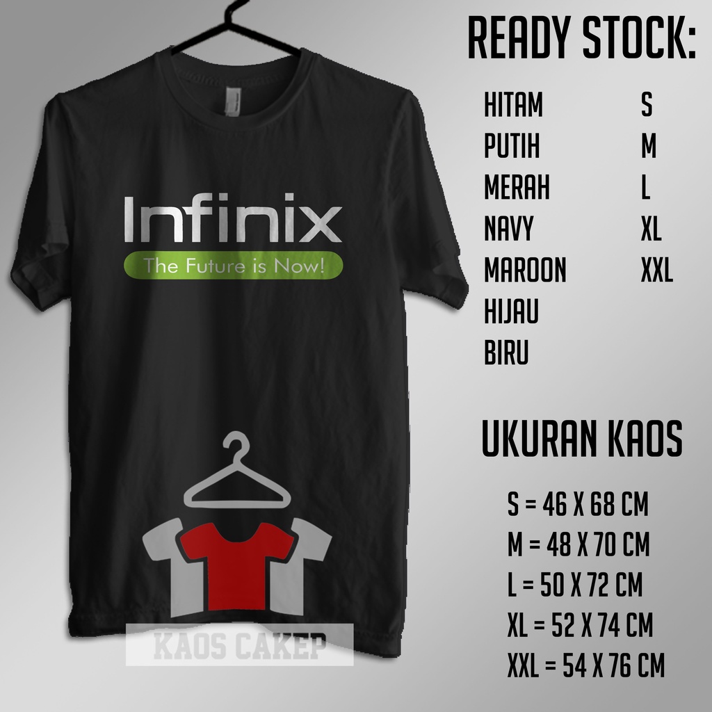 Kaos Infinix Smartphone Logo Baju Distro