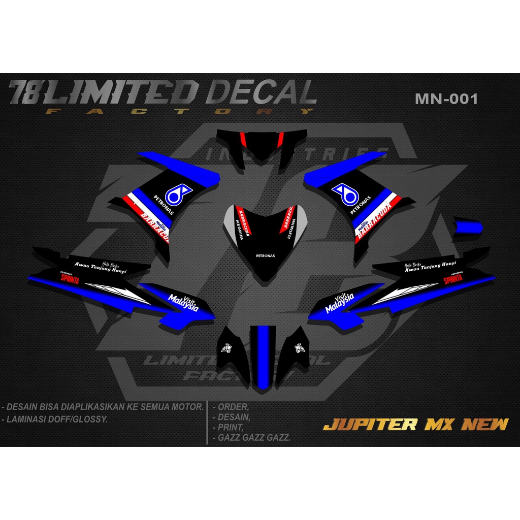 Decal Jupiter Mx 135 New Petronas SRT Motogp