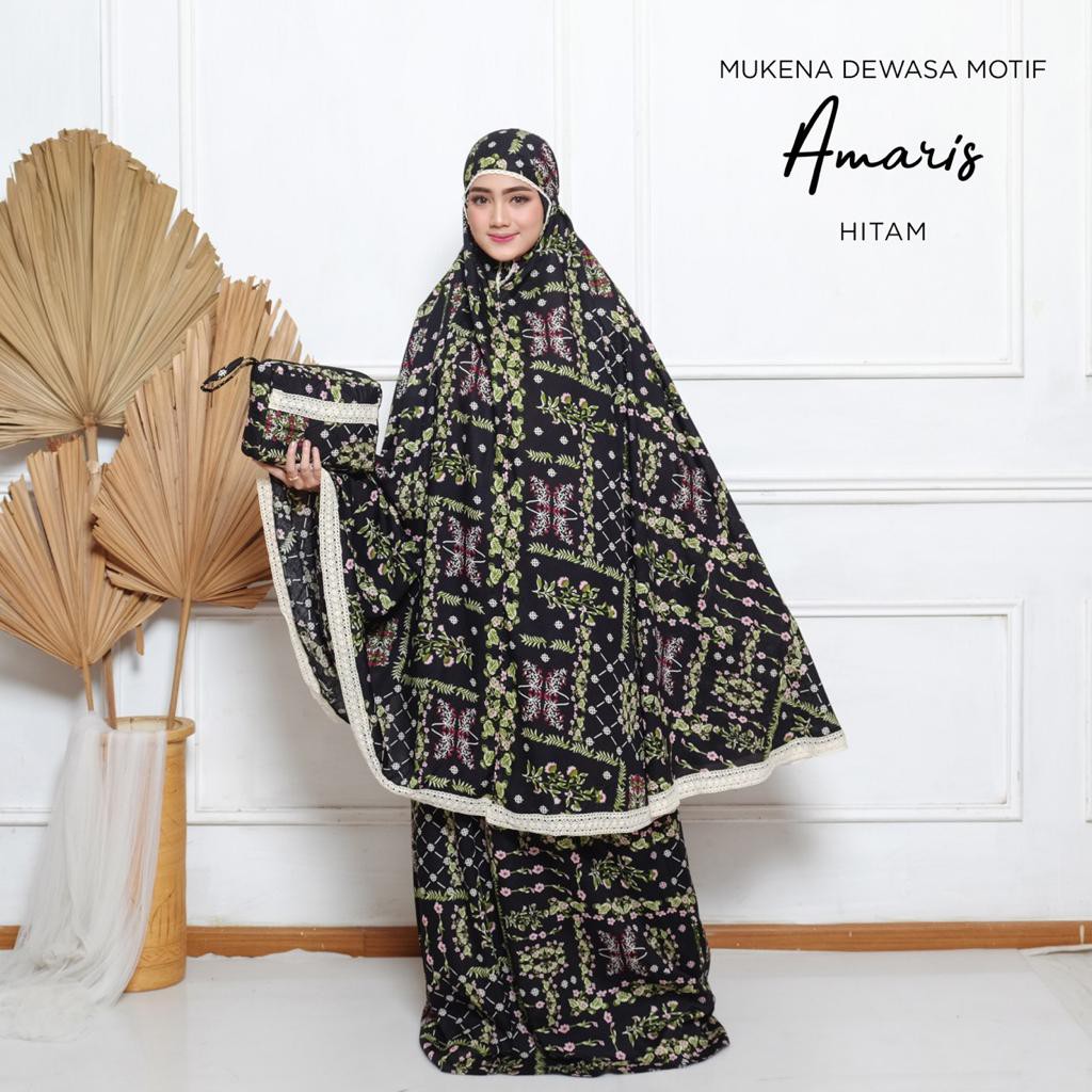 PUSAT MUKENA TASIK - MUKENA DEWASA MOTIF RAYON AMARIS