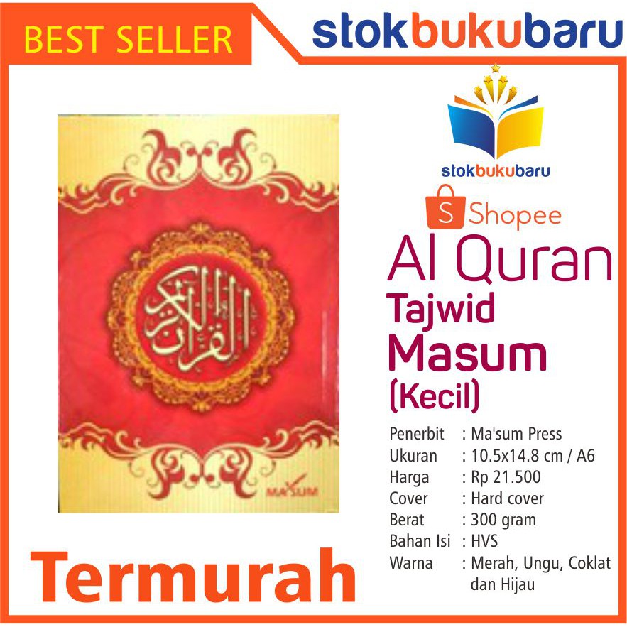 Al Quran dan Tajwid Masum Kecil
