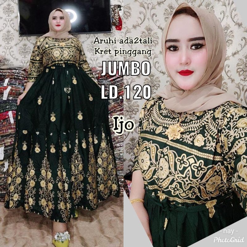 gamis India terbaru Jumbo Aruhi