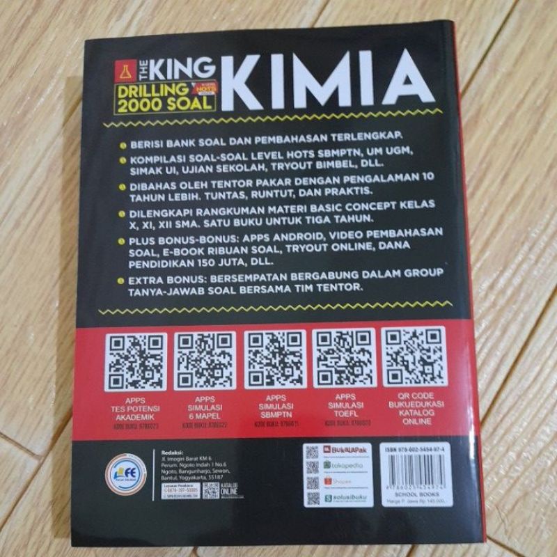 BUKU KIMIA SMA THE KING DRILLING 2000 SOAL KI.IA SMA KELAS X,X1,X11-1