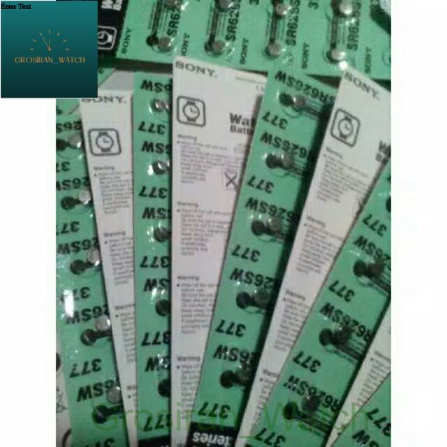 (1pack)Hot Sale Baterai Sony Murah SR626SW Satu Papan Isi 10 pcs [G_W]