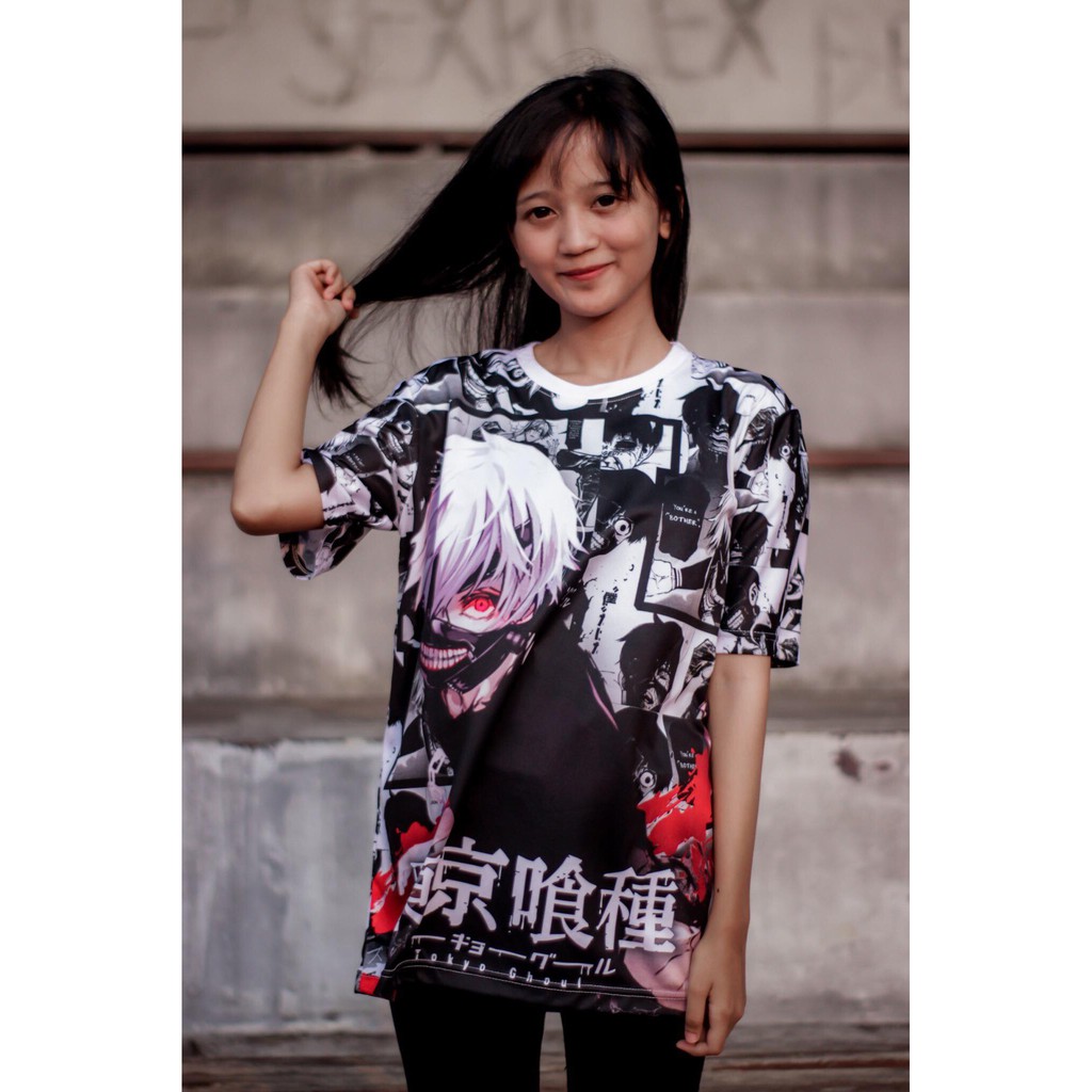 Tshirt Kaneki Fullprint tokyo Ghoul Dryfit