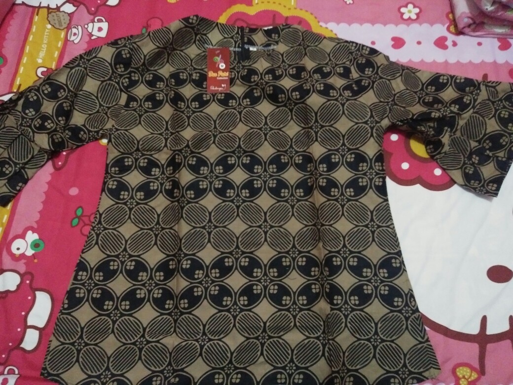 Batik Dolby Dolbi Dobby Doby Tenun Sutra Tulis Katun Atbm Baron Atasan Batik Wanita Sogan Srg308