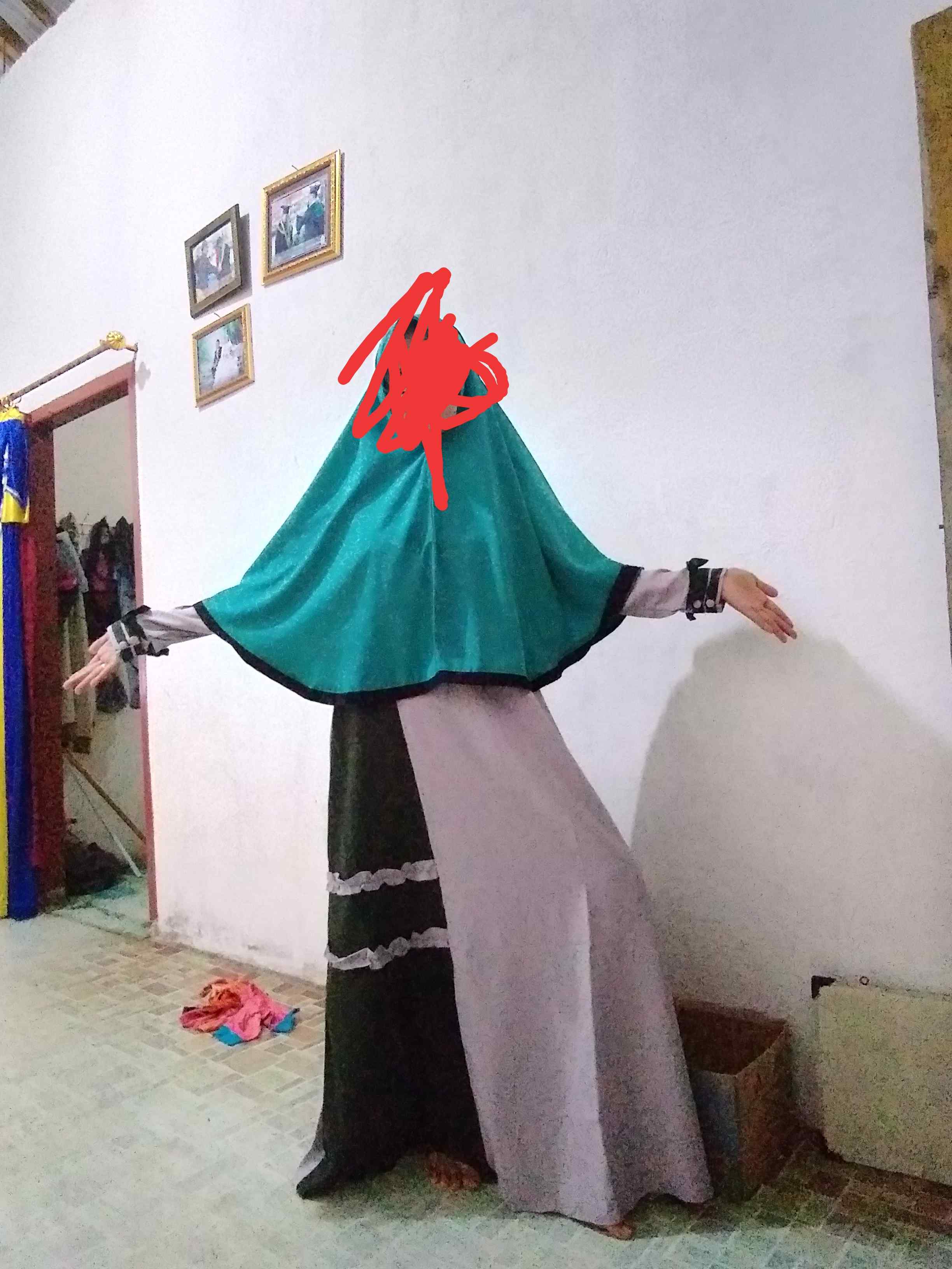 Gamis Montana Dan Diorsilk Ori By Aku Karissa Motif Batik Kilap Etnis Mewah Pesta Sultan