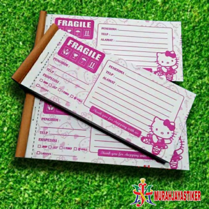 

Label pengiriman olshop/ Label pengiriman isi 100 karakter hello Kitty