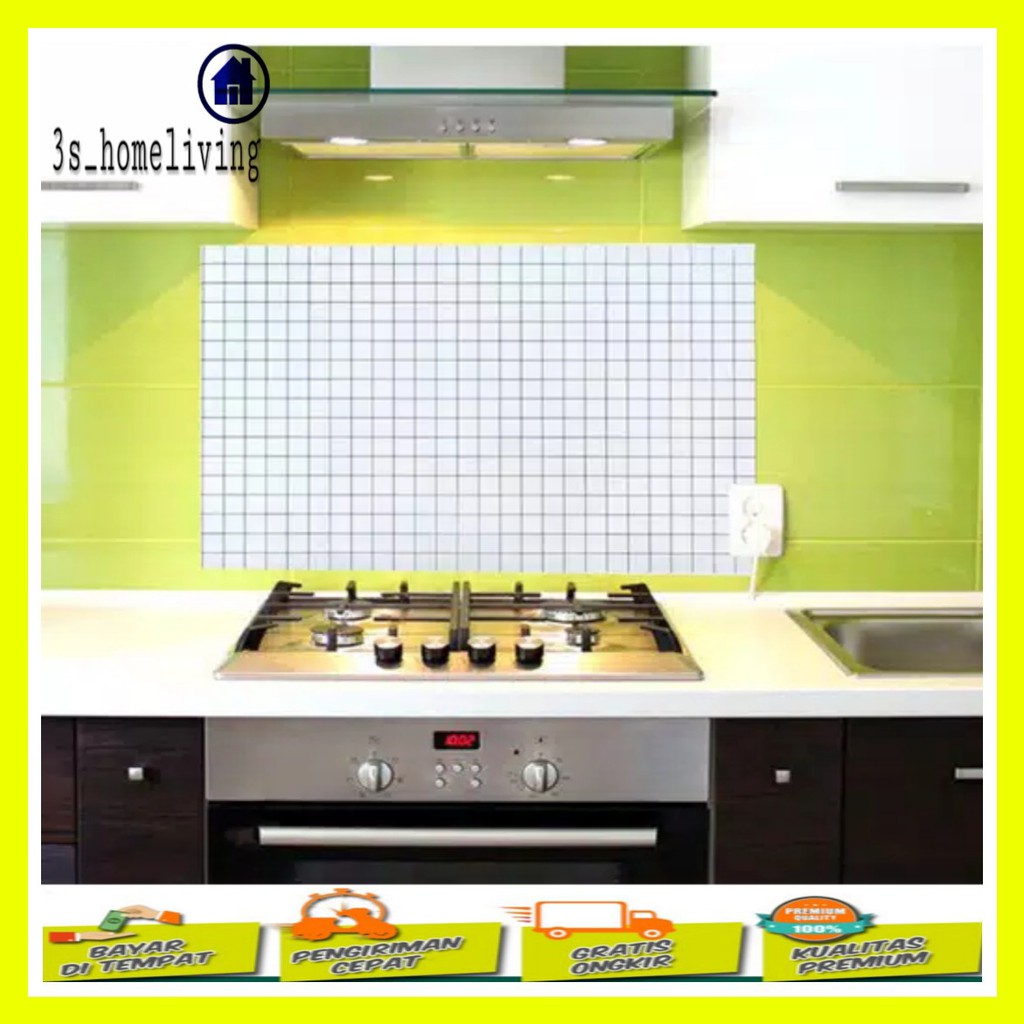 Stiker Dapur Putih Stiker Dapur Anti Minyak & Anti Panas Stiker Dapur Tahan Panas