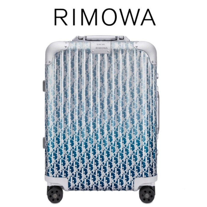 GROSIR MURAH RIMOWA DIOR LIMITED EDITION CABIN 35 L KOPER KABIN GRADIENT BLUE