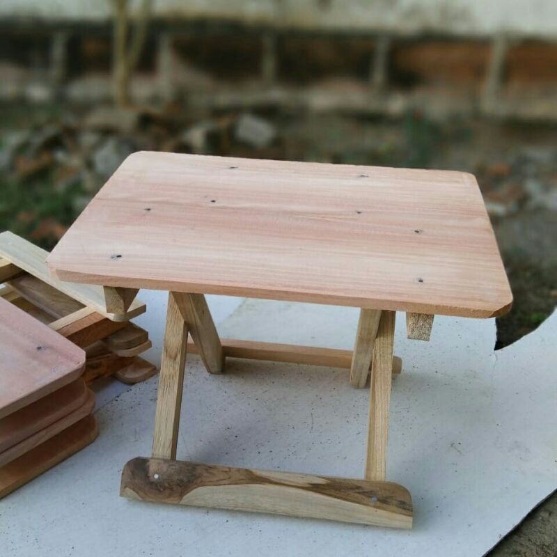 Meja Belajar, Meja Belajar Kayu Mininalis, Meja Kecil Mininalis, Meja Rehal 35x25, Meja Belajar Lipa