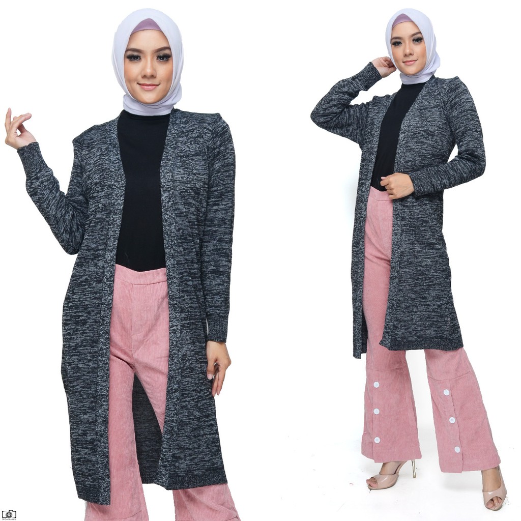 outwear wanita - LONG CARDY - long twist - cardigan panjang