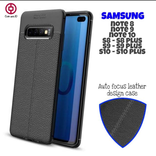 [AUTOFOCUS LEATHER] CASE SAMSUNG s8 / s8+ / s9 / s9+ / s10 / s10 plus / note 8 / note 9 / note 10