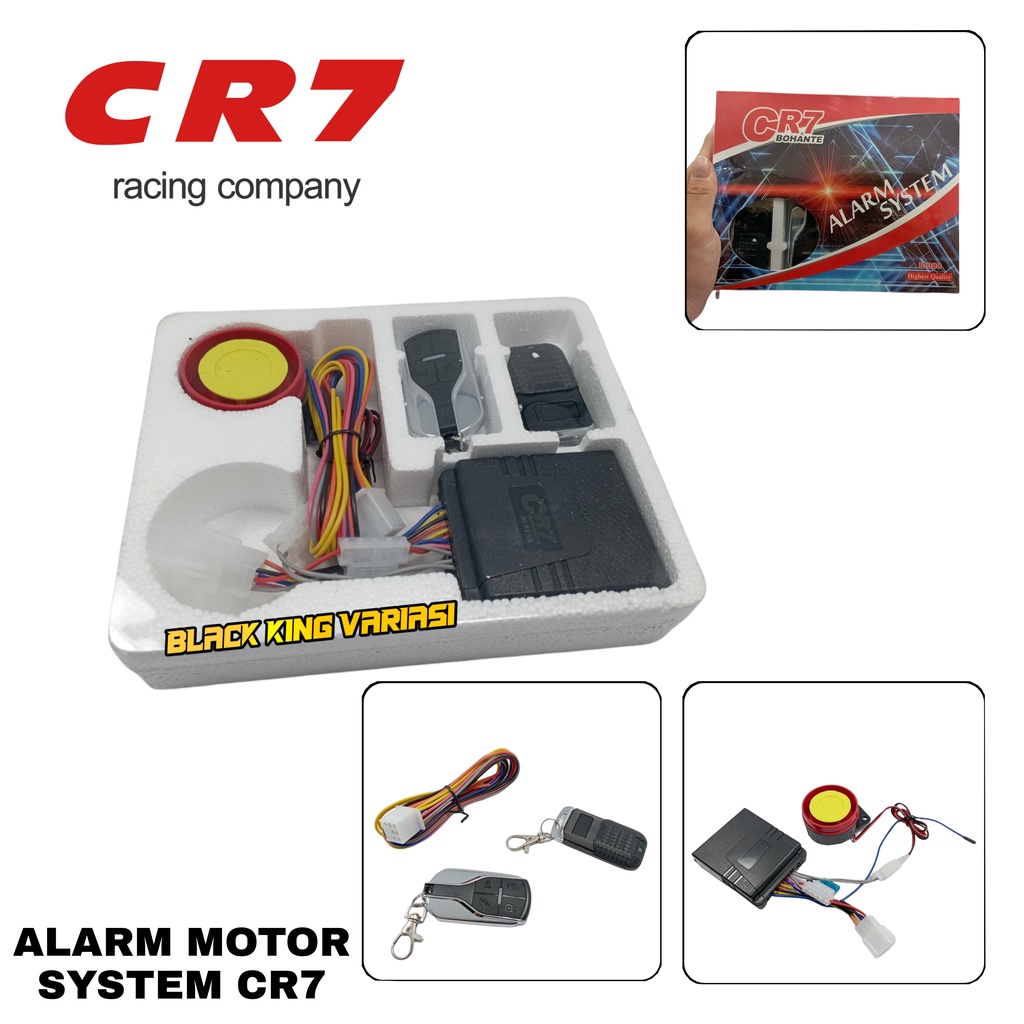 Alarm Motor Remote CR7 Fitur Lengkap / motorcycle alarm system CR7