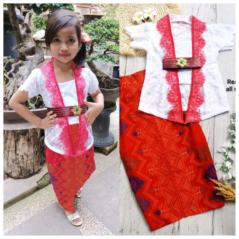 KEBAYA ANAK / BAJU ANAK / KEBAYA ANAK MERAH PUTIH / KEBAYA CANTIK