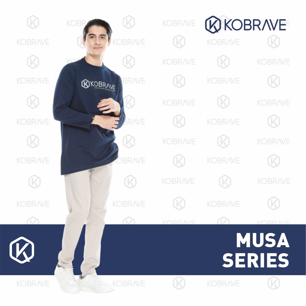 Busana Muslim Kobrave Terbaru Sweater Pria Musa Series Baju Koko Kekinian