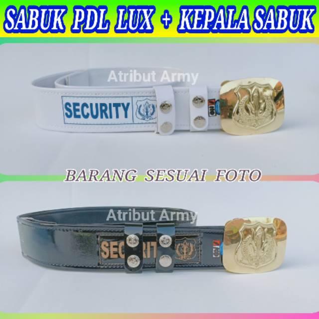 SABUK &amp; BANGKOL IKAT PINGGANG SECURITY SATPAM POLOS