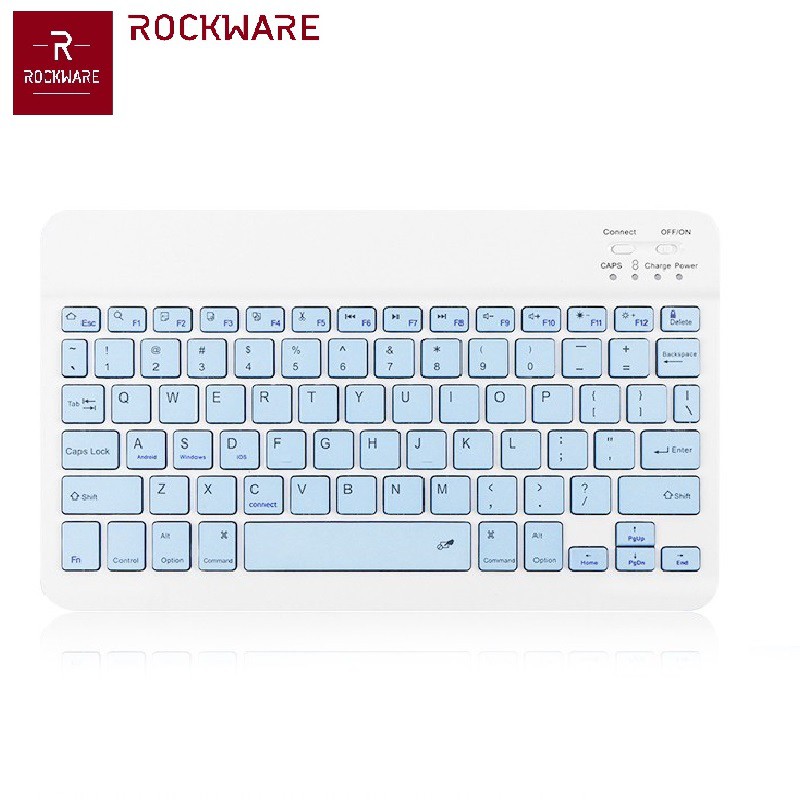 AKN88 - ROCKWARE CS030 Keyboard Bluetooth Mini Colorful 10 inch