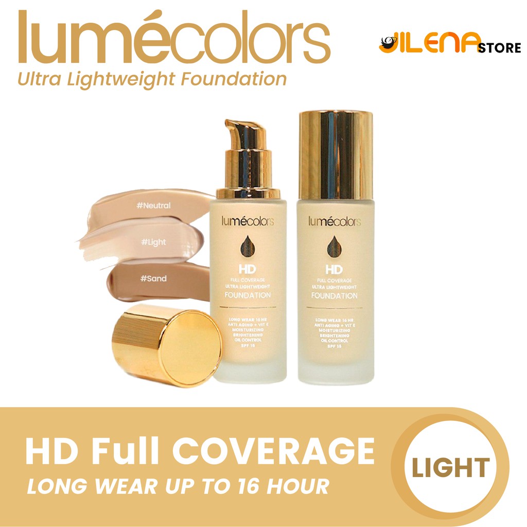 Lumecolors Foundation Lumecolor Fondation Kosmetik Make up  Wajah Natural Matte Tahan Lama