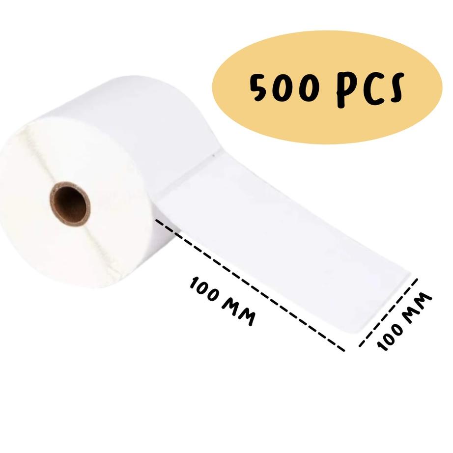 

Label Bare Direct Thermal 100x100 mm 100 x 100 isi 500 WATERPROOF !