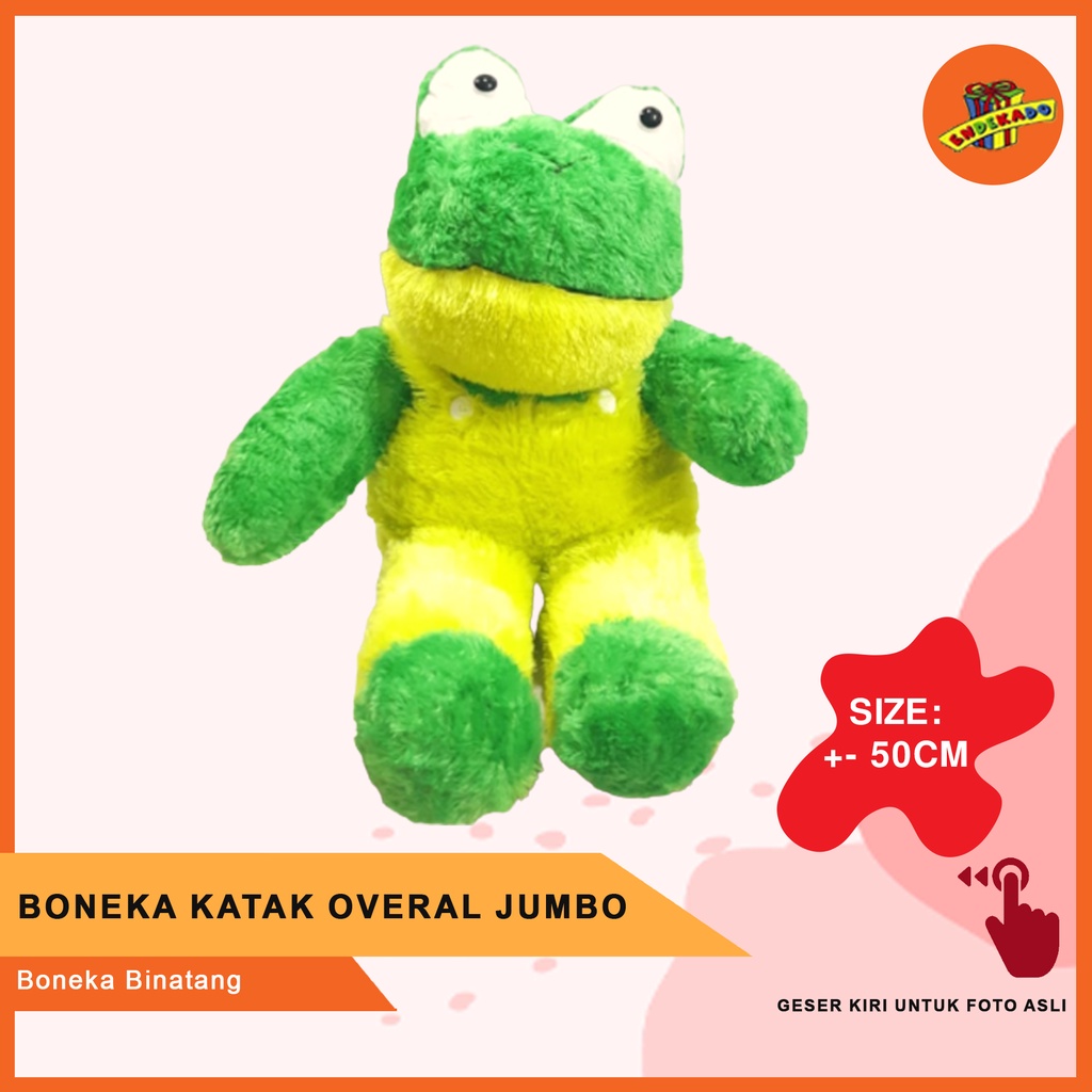 MAKASSAR! BONEKA KATAK OVERAL JUMBO - Boneka Binatang