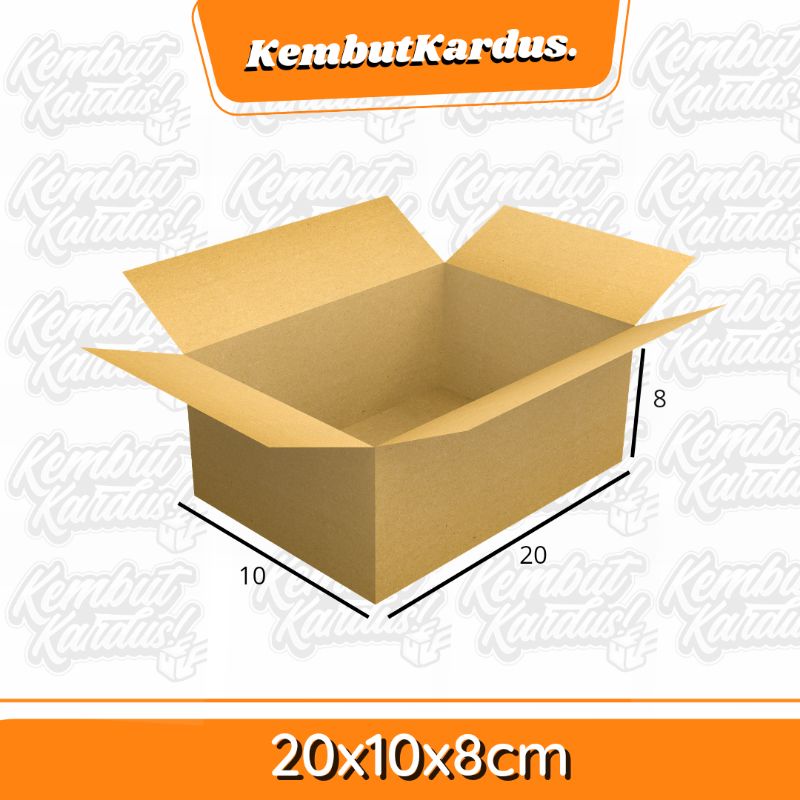 

KARDUS BOX KARTON POLOS UK 20X10X8 KARDUS PACKING