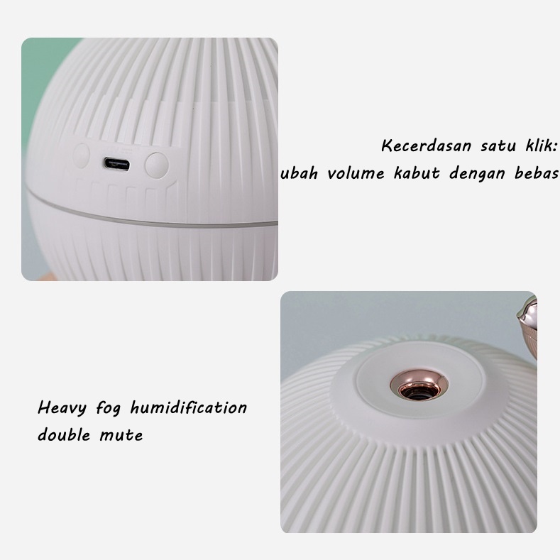 Air Humidifier 200ml 250ml 330ml Mute Humidifie Portable Aroma Diffuser Purifier Pengharum Pelembab udara Spray Night Light