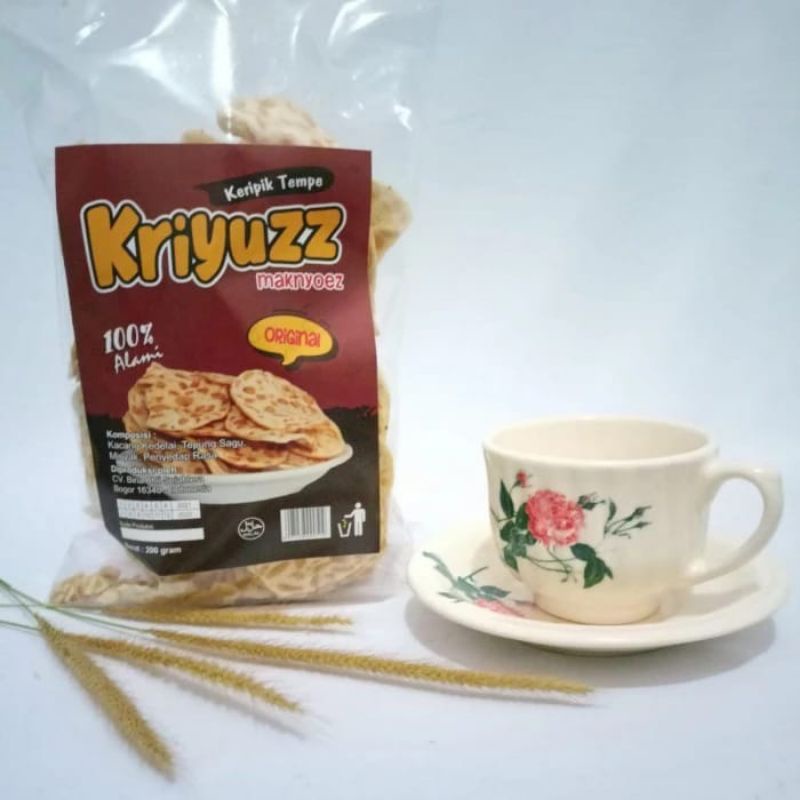 

Keripik tempe / cemilan kripik tempe renyah Kriyuzz isi 200 Gram