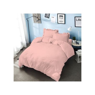 Bedcover set kintakun embos light peach 180x200