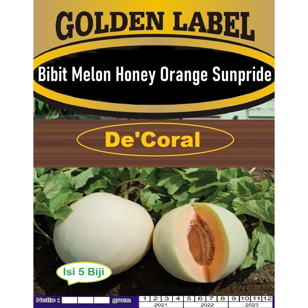 Bibit Melon Honey Orange Sunpride | Benih Melon Honey Orange Sunpride