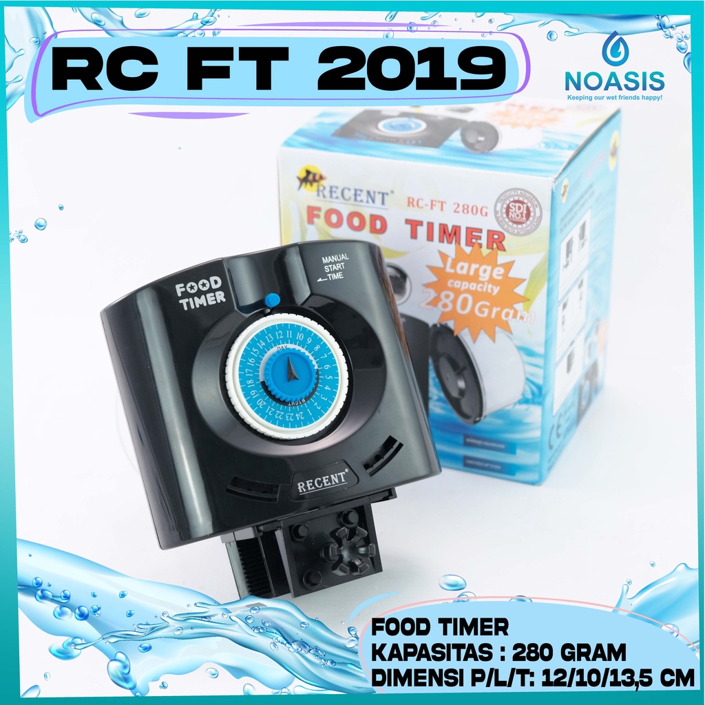 AUTO FEEDER AQUARIUM RECENT FOOD TIMER RC FT 280G KAPASITAS BESAR