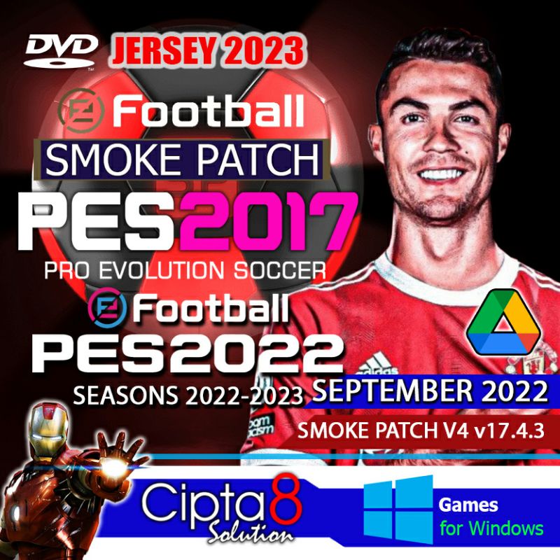 PES 2017 + SMOKE PATCH V4 SEASON 2022-2023 PRO EVOLUTION SOCCER 2017 - GAME PC