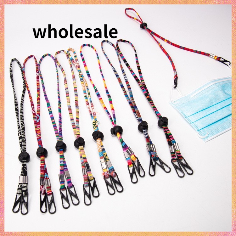 Ready Stock Mask Lanyard Mask Holder Cord Holders Chain Hold Straps Adjustable Rope Face Mask Necklace Double Buckle