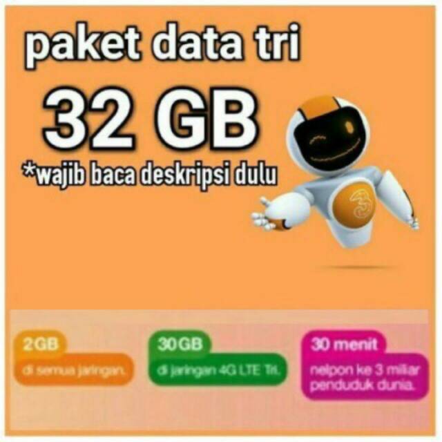 Voucher Kuota Tri 32gb Voucher Kuota Three 32gb Injct Kuota Tri 32gb Paket Isi Ulang Shopee Indonesia